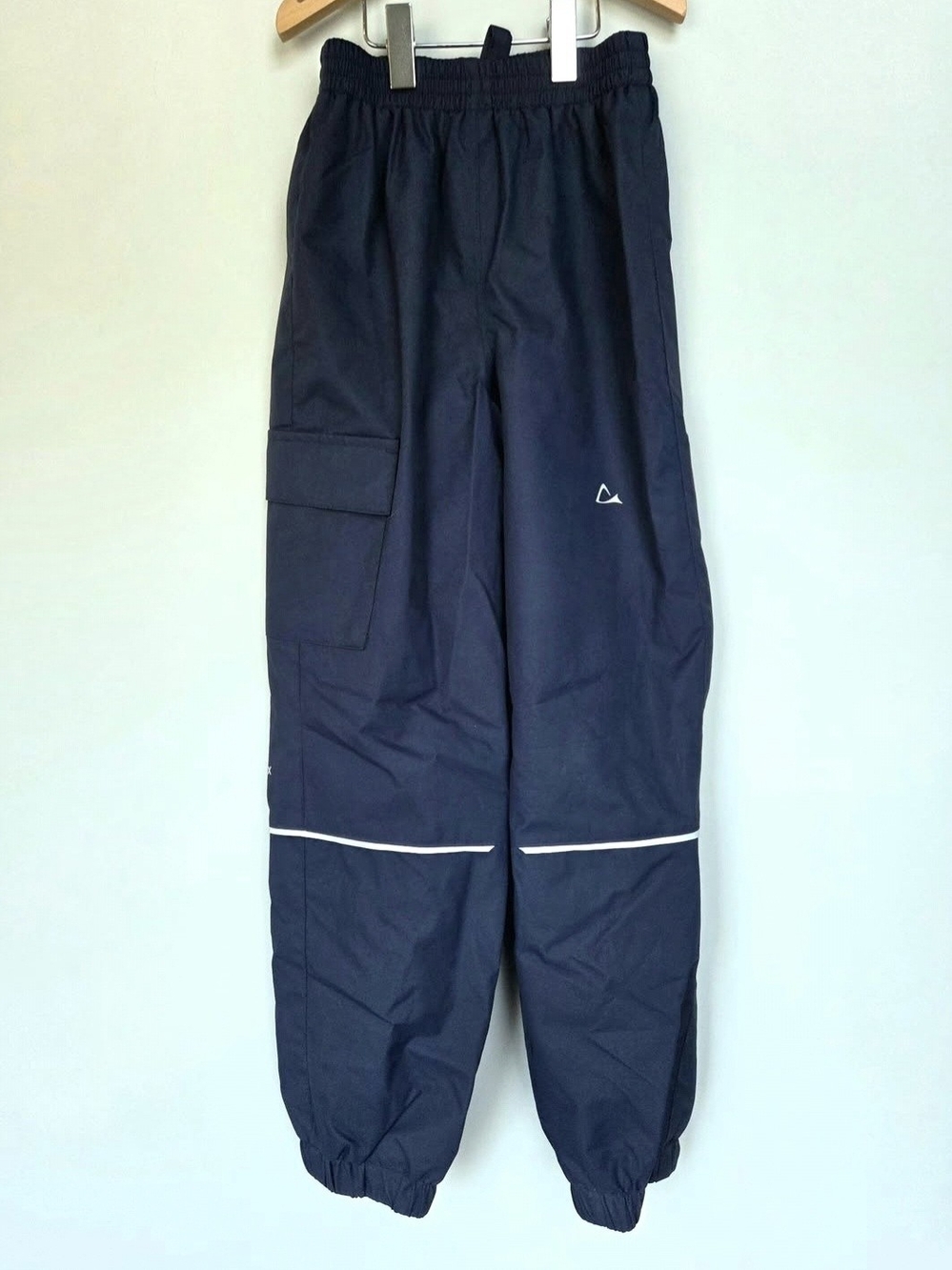 Paradox Navy Kids Rainpant Joggers with Reflective Trim